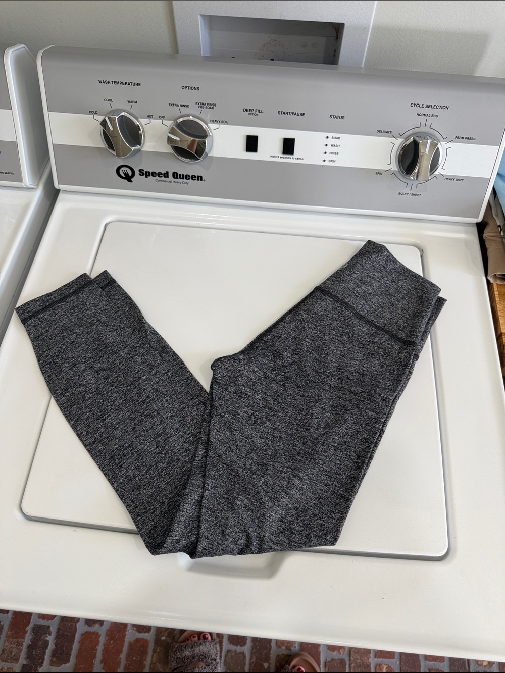 lululemon athletica Heathered Dark Gray Leggings